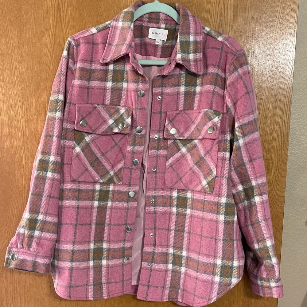 Pink Flannel Jacket